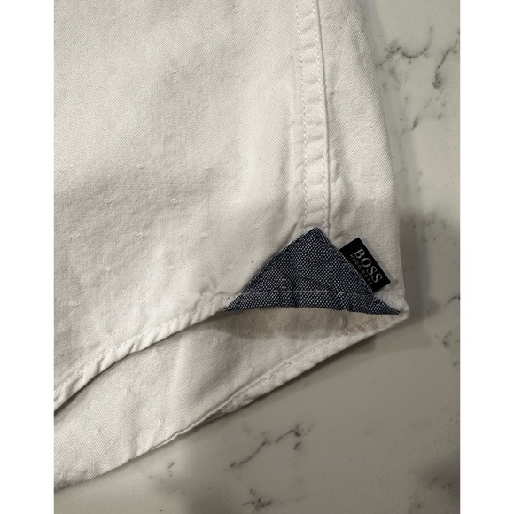 Hugo Boss BOSS Men's Rikki 53 Slim-Fit Shirt - Size Small - Picture 11 of 16